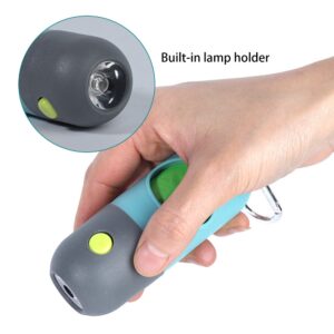 Distributeur sac à crotte avec lampe torche intégrée